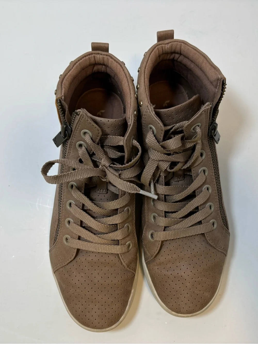 Koolaburra by Ugg brown suede like  high top sneakers 6.5 US